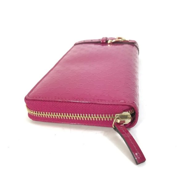 AUTHENTIC GUCCI Abbey GG pattern Guccissima Wallet Long Wallet enamel pink - Picture 4 of 15